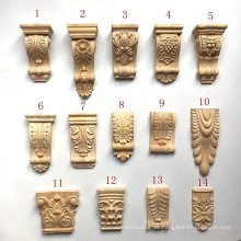 Piezas de muebles de artesanía a mano Marco de madera tallada Corbels Capitales